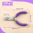 SPEEDWOX Mini Bent Nose Pliers - Jewelry Making Tools with Curved Small Pliers - style: Bent Nose Pliers