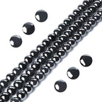 150pcs 6mm Black Hematite Beads Natural Gemstone Beads Round Loose Beads for Jewelry Making - color: Black Hematite, size: 6mm