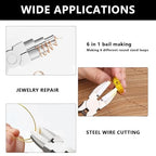 2 Pieces 6 in 1 Jewelry Pliers Jewelry Making Tool Bail Making Pliers bending Wire Bending for Beading Looping Shaping Wire DIY Crafts,Jewelry Makings Looping Crafts - style: 2pcs - 6 In 1 Wire Looping Pliers