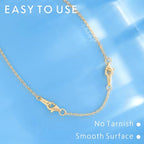 Gold Necklace Extender 14K Gold Plated Durable Necklace Extender, 925 Sterling Silver Chain for Bracelet Anklet, 2 Piece Set 3" 6" Inches - color: Gold, size: 3 6 inch