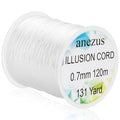 Anezus Fishing Wire for Hanging, Clear Fishing Line Invisible String Strong Monofilament Line for Hanging Decorations and Crafts - style: 0.7mm, 60lb