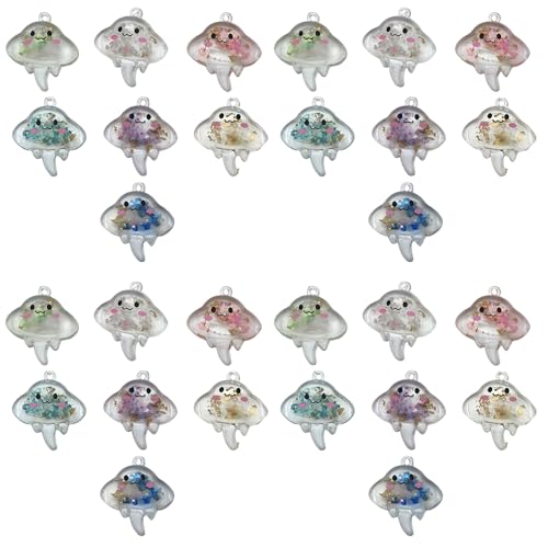 Sailanzi 14pcs Resin material ocean devil fish set Pendant Jewelry Making DIY Keychain Earrings Pendant Various Design Charms for Jewelry Making Bracelets Necklace (SN765) - color: SN765