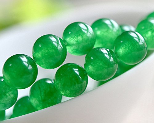 90pcs Adabele AAA Natural Green Agate Healing Gemstone 4mm (0.16 inch) Small Round Loose Beads Gem Stone Spacer for Craft Jewelry Making GC11-4 - color: Green Agate, size: 4mm (90pcs/1 Strand)