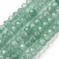 115pcs Faceted Natural Jade Stone Beads 4x2mm Dyed Stone Rondelle Disk Loose Spacer Beads for Jewelry Making Design Friendship Bracelet Necklace Keychain Lanyard Ornament, Medium Aquamarine - color: Medium Aquamarine