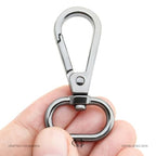 CRAFTMEMORE Snap Hook Swivel Push Gate Lobster Clasps Fashion Clips Purse Making FS10 Pack of 10 (Gunmetal, 3/4 Inch) - color: Gunmetal, size: 3/4 Inch