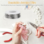 M METERXITY 22 Gauge Stainless Steel Craft Wire, 0.6mm 131 ft Bendable Floral Snare Wire for Jewelry Making/Sculpting/Armature Crafting/Floral Bonsai/DIY Crafts - size: 22 Gauge x 131 ft