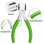 SPEEDWOX 5 Inches Flat Nose Plier Nylon Jaw Pliers 2 Pcs Set Soft Jaw Pliers for Chain Making Wire Wrapping Tool Mini Wire Straightentener Wire Bending Shaping Jewelry Making Tool - style: 2 pcs set