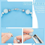 UNICRAFTALE About 200Pcs Crimp Bead Knot Covers 5.8mm Half Round Open Crimp Beads Covers Open Crimp Beads Stainless Steel Crimp Beads for DIY Bracelets Jewelry Makings - size: 1.8mm