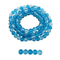 DandS ltd Crackle Lampwork Glass Beads for Jewelry Making, Crystal Blue, Vibrant DIY Bracelets, Necklaces, Beading Supplies & Craft Kits for Handmade Jewelry, 80pcs 0.39 inch (10mm), #J225-10 - color: Crystal Blue