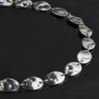 UMAOKANG 2 Meters Stainless Steel Oval Chains Bulk on Spool Small Oval Link Chain Handmade Craft Chain Roll - color: Silver Small Oval