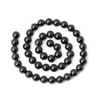45PCS 8mm Natural Black Obsidian Gemstone Round Loose Beads Crystal Energy Stone Healing Power for DIY Jewelry Making 1 Strand 15" - color: Black Obsidian, size: 8mm