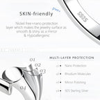Rose Gold Necklace Extender Rose Gold, 925 Sterling Silver Necklace Extender Chain Bracelet Anklet Jewelry Extension for Women, 2 Piece Set (1, 2 Inches) - color: RoseGold, size: 1 2 inch