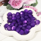 25pcs Resin Transparent Frosted Beads 16mm Cat Eye Circular Rubber Bead Spacer Bead DIY Making Friendship Bracelet Phone Chain Keychain Pen Beads Accessories (Dark Purple) - color: Dark Purple