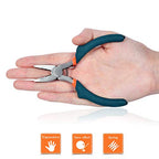 SPEEDWOX Mini Lineman's Pliers Thin Precision Jewelry Wire Cutters 4-1/2 Inches Multi Use Combination Pliers Convex Shoulder Small Side Cutters Micro Fine Linesman Plier Beading Tool Hobby Craft - style: Lineman's Pliers
