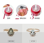 CONNOISSEURS All-Purpose Jewelry Cleaning Kit - Includes Delicate Jewelry Cleaner Solution and 2 Polishing Cloths