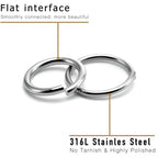 450Pcs No Tarnish Stainless Steel Lobster Claw Clasps & Jump Rings for Jewelry Making, Necklace Bracelet Findings & Supplies