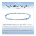 MASSIVE BEADS Natural Genuine Gemstone Beads Healing Crystal Chakra Reiki Jewelry Faceted Round Beads Bracelets 3mm - color: Light Blue Sapphire