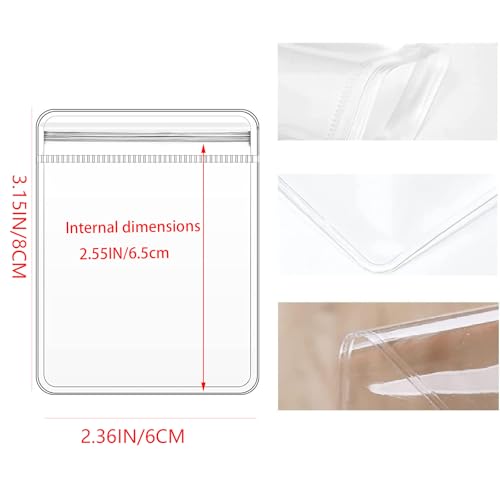 GSXRB Small PVC Jewelry Bags - Pouch Packaging for Rings & Earrings (100PCS, 2.36 * 3.15IN) - size: 2.36*3.15 IN