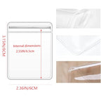 GSXRB Small PVC Jewelry Bags - Pouch Packaging for Rings & Earrings (100PCS, 2.36 * 3.15IN) - size: 2.36*3.15 IN
