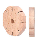 Fydun Wood Plaited Disc Bracelet Maker, Kit Easily Use Petal Shaped Making Maker, Hair Beader Tool Beading Tools for Home Handicrafts Kumihimo Disk Wooden 8 Slots Rond Cord Bracelets