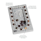 The Beadsmith Mini Bead Board, Grey Flocked, 16” U-Shaped Channel, 4 x 6.75 inches, Design Boards for Creating Bracelets, Necklaces and Other Jewelry - size: 16" - 1 Channel