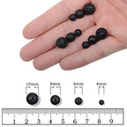 AD Beads Natural Gemstone Round Loose Beads 15" for Bracelet Necklace Earrings Jwelery Making Crafts DIY (4mm, Black Lava Stone) - color: Black Lava Stone, size: 4mm