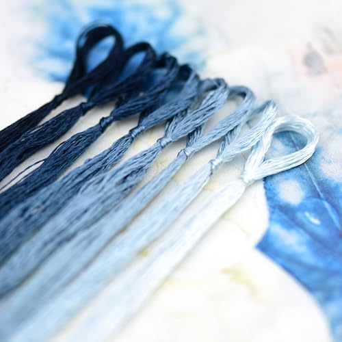 Mulberry Silk Floss Embroidery Thread Floss-Cross Stitch Threads China Silk Woven Jewelry Threads DIY Sewing Kits (13) - color: 13