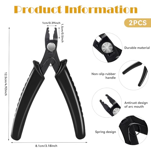 Bead Crimping Pliers Bead Crimper Tool Jewelry Crimping Tool Bead Crimping Pliers Tool for Jewelry Making Beads DIY Craft