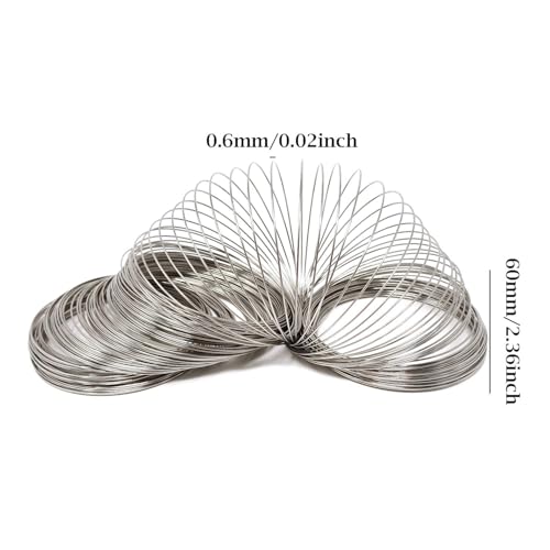 170 Loops Jewelry Wire Memory Beading Wire Bracelet Cuff Bangle Rings for DIY Jewelry Crafts Making