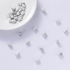 Natural White Turquoise Cylinder Tube Beads 10x14mm 38cm/str Loose Semi Gemstone Stone Beads for Making Bracelets Necklace - color: White Turquoise