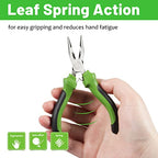 SPEEDWOX Mini Long Nose Pliers with Wire Cutter, Precision Fine Beading Pliers with Non-Serrated Jaws, Precision Jewelry Making Tool for Small Object Gripping - style: Long Nose Pliers with Cutter