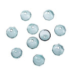 FASHEWELRY 10pcs Glass Flower Cone Beads - 21mm Cyan Jellyfish Beads for Wind Chimes & Jewelry Making - color: 21mm，Dark Cyan