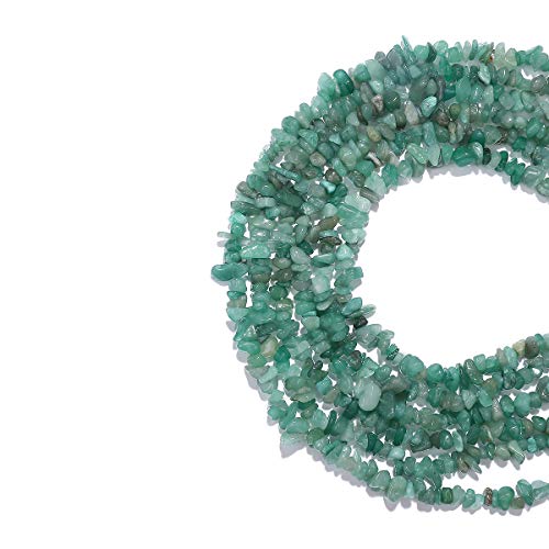 BEADIA Irregular Natural Green Aventurine Jade Stone Loose Semi Gemstone Beads for Jewelry Making 5-8mm 80cm - color: Green Aventurine Jade, size: 5-8mm 80cm