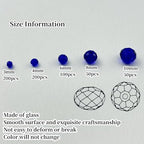 600pcs Crystal Glass Beads 3mm 4mm 6mm 8mm 10mm Rondelle Faceted Crystal Beads Spacer Beads for Necklace Bracelet Earrings DIY Jewelry Crafts Making Supplies(Deep Blue) - color: Deep Blue