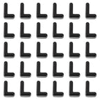 FASHEWELRY 30Pcs Acrylic Letter L Beads with Large Hole Big Plastic Letter Blocks European Beads 3D Letters Chunky Vowel Initial Alphabet Bead for Key Chains Necklace DIY Arts Craft Projects - color: Black, size: L