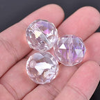 300PCs 4mm Round Clear Faceted Crystal Glass Beads for Jewelry and Crafts - color: Crystal Clear, size: 4mm/300pcs