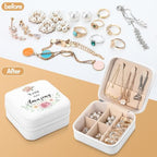 Kacctyen 12 Pcs Mini Travel Jewelry Case Bulk You Are Amazing Loved Mother's Day Church Gifts Bulk Pink Rose Party Gift for Secretary Day Girls Leather Travel Jewelry Case - color: Pink Rose
