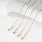 12 Pack Snake Chain Necklace Bulk Gold Plated Stainless Steel Necklace Chain for DIY Jewelry Making - color: Mix 20 Inches
