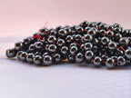 Stone Beads 6mm 140pcs Black Hematite Beads Round Loose Gemstones Beads for Bracelet Necklace Jewelry Making (6mm, 60619 Black Hematite) - color: Black Hematite Beads, size: 6mm