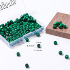 Natural Faceted Malachite Cube Stone Beads 5-5.5mm 60pcs/str Loose Square Semi Gemstone Stone Beads for Making Bracelets Necklace Earrings - color: Malachite