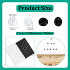PH PandaHall 7000pcs 12/0 Glass Seed Beads, 2mm Round Loose Beads Mini Spacer Beads Grade A Small Craft Beads Waist Bead for Earring Bracelet DIY Craft Jewelry Making, White/Black