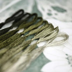 Natural 100% Silk Thread, Handmade Embroidery Thread Silk Floss 8 Colors 110m Each (61) - color: 61
