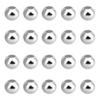 PH PandaHall 1830pcs 925 Sterling Silver Plated Round Beads, 2mm Seed Beads Seamless Smooth Spacers Round Ball Spacers Brass Waist Bead for Necklace Earring Layered Bracelet Jewelry Making - size: 2mm