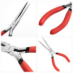 Needle Nose Pliers 6 Inch - Precision Pliers with Extra Long Tapering and Non-Serrated Jaws for Jewelry Making, Bending Wire and Small Object Gripping - Pack 1