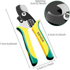 SENDA 7 Inch Wire Strippers Cutter Pliers Multi-Function Hand Tool Cable Cutting Wire Cutters 8-14 AWG Wire Cutters Precision Wire Stripper with Lock Spring Loaded Communications Cable Cutting - style: Cable strippers