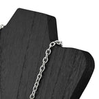 MOOCA 2 Pcs Set Foldable Wooden Easel Necklace Displays Small to Larger Necklaces, Portable Jewelry Organizer with Curved Top Design in Black Color - color: Black, 2 Pieces