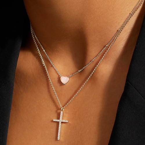 Kyutong Dainty Beaded Chain for Jewelry Making Silver Cable Chain Spool 304 Stainless Steel Chains Link for Women Men Making Jewelry Craft Finding Supplies - color: Cross Bead Silver