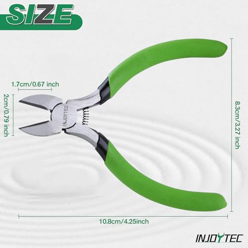 Wire Cutters Side Cutting Pliers 5 Inch Diagonal Pliers Floral Wire Cutters Ultra Sharp Flush Cut Pliers Mini Fine Wire Cutting Plier Flush Cutting Pliers for Jewelry Making - style: Diagonal Pliers