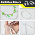200PCS Wire Guards for Jewelry Making, Stainless Steel Wire Guardian Protectors, U Shape Wire Guard Loops Thread Protector, Silver U Shape Wires Guard Loops for Earring Bracelet Necklace DIY