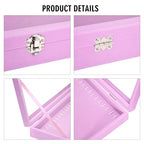 Vicoter Velvet Necklace Display Jewelry Tray 20 Hook Necklace Tray Necklace Pendant Jewelry Tray for Women and Girls - color: Pink, size: 20 Hook